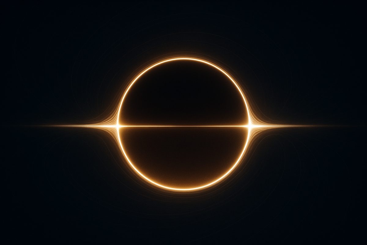 A glowing ring of light, the header image for the Foresight Labs letter